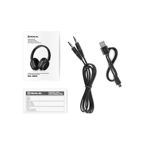 Навушники REAL-EL GD-860 Black | Зображення 7