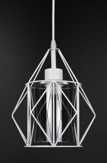 Люстра підвісна LOFT на 1 лампочку 27062 Білий 35-110х21х21 см. | Зображення 1