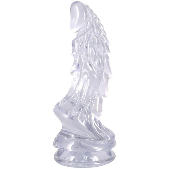 Фентезійний фалоімітатор Doc Johnson Crystal Jellies - Invader Dong 8.5 Inch - Clear Sex Aura | Зображення 1