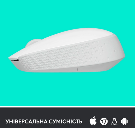 Миша комп'ютерна Logitech M171 Wireless Mouse, White (910-006867) | Зображення 3