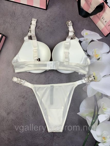 Комплект женского нижнего белья Victoria's Secret Буквы со стразами | Зображення 2
