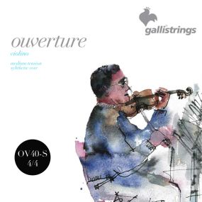 Струни для скрипки Gallistrings OV40-S, 4/4 Ouvertune, MEDIUM, Synthetic