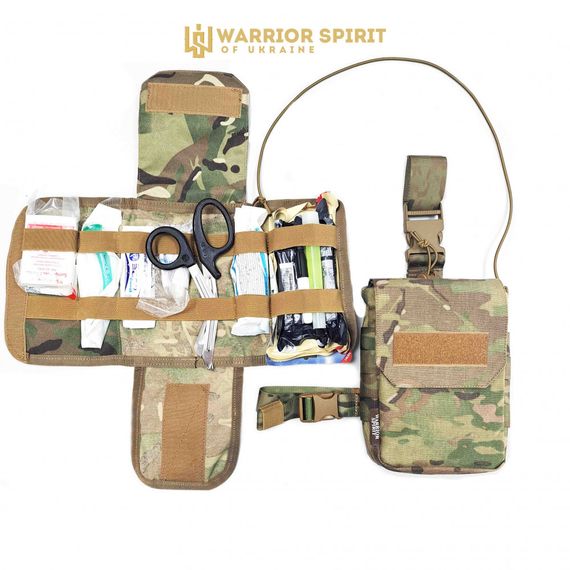Підсумок тактичний під аптечку з вкладишем Warrior Spirit WS-Apt 2.0 Мультикам | Зображення 2