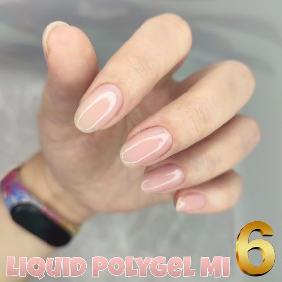 Жидкий полигель Мі #6 темный беж 43мл (флакон) | Зображення 1