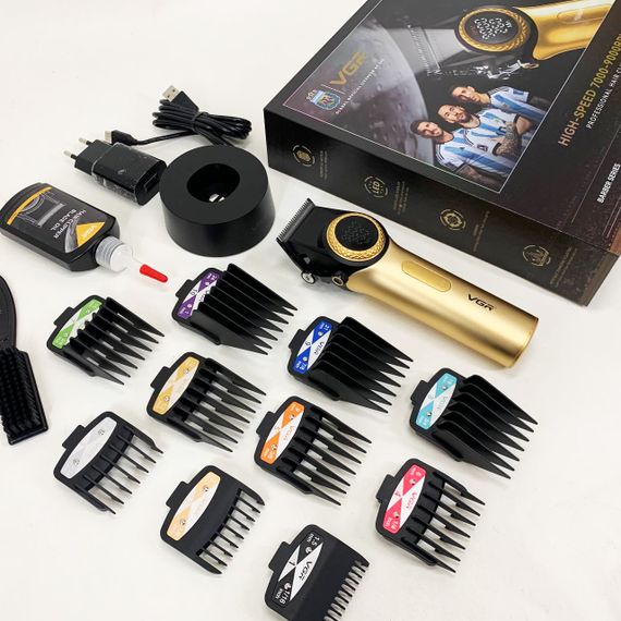 Професійна машинка для стрижки голови, Професійний тример з набором насадок, Електромашинка для стрижки YH-35 | Зображення 9