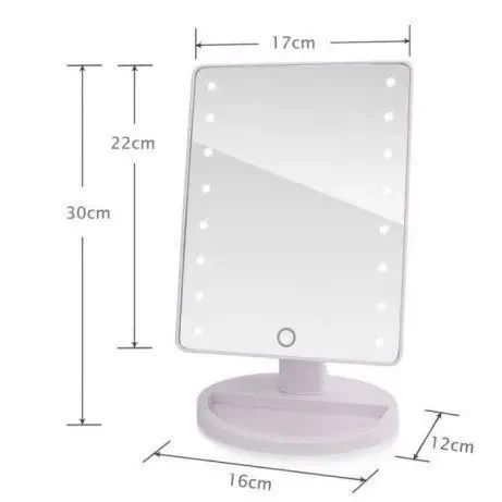Дзеркало для макіяжу Smart Touch Mirror, Дзеркало з LED-підсвічуванням   знижка | Зображення 6