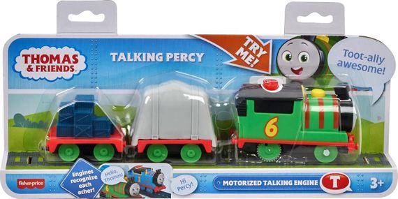 Паровозик Томас и друзья Моторизованный говорящий поезд Перси Thomas & Friends Motorized Train Talking Percy