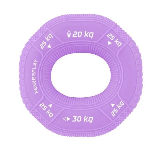Еспандер кистьовий силіконовий PowerPlay PP-4331 Hand Grip Medium 20-25-30 кг Фіолетовий (PP_4331_Purple_(20-25-30))