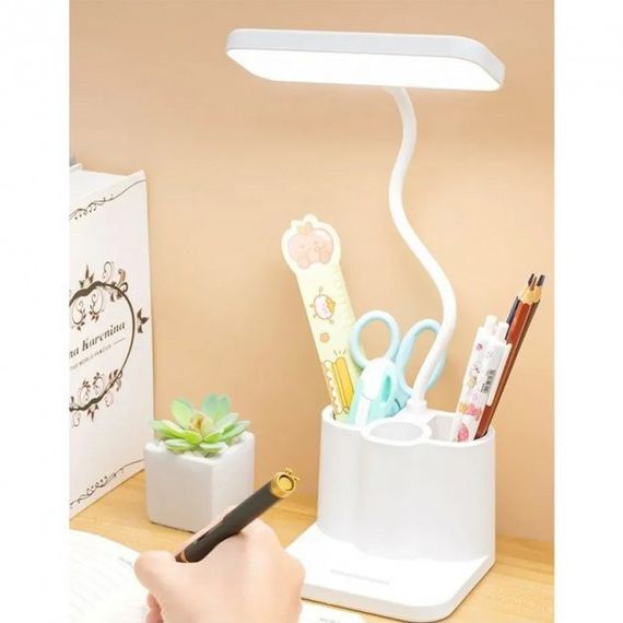 Настільна лампа з органайзером і підставкою для телефона LED Table Lamp QP-2209-B