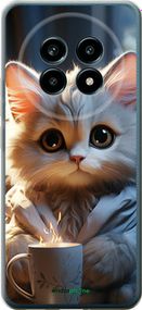 Чохол на Realme 13 PRO / 13 PRO+ Білий кіт "5646u-3789-2448"