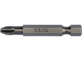 Насадка викруткова з NON SLIP SYSTEM хрестовидним шліцом YATO PН3 x 50 мм. шпиндель HEX 1/4". 10 шт YT-04792