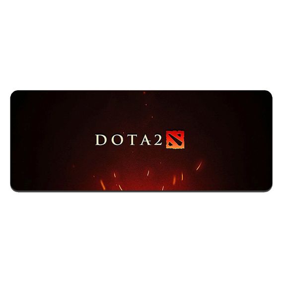 Килимок 300*700 тканинний DOTA2, товщина 2 мм, колір Black-Red, OEM