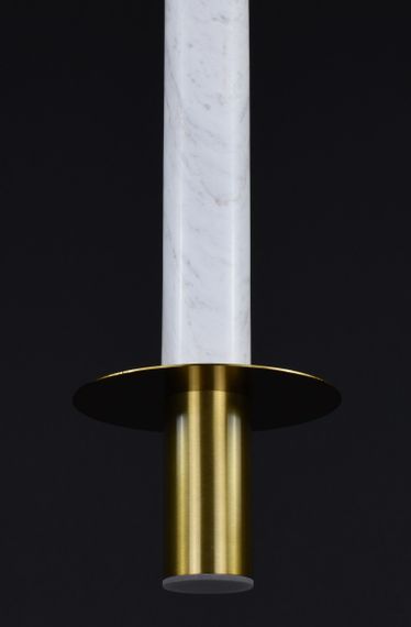 Люстра підвісна на 1 лампочку 27409 Латунь 40-140х12х12 см. | Зображення 3