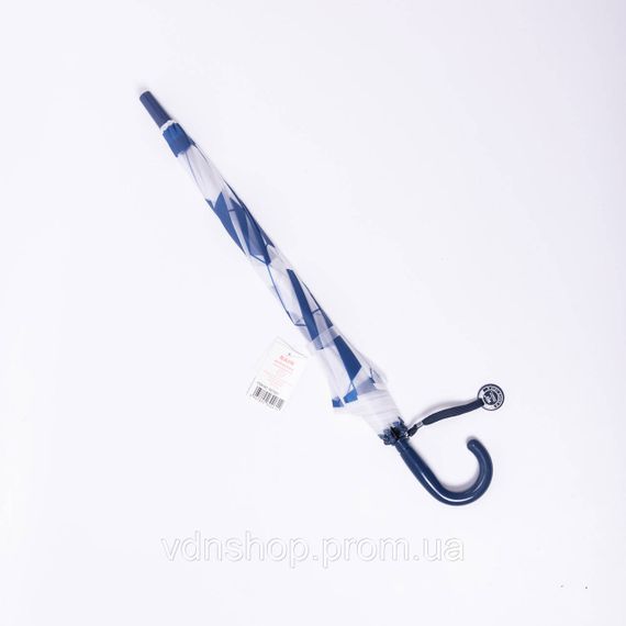 Класична дитяча парасолька-тростина напівавтомат з поліестеру 8 спиць діаметр 82 см Синя HP-23-9BL | Зображення 4