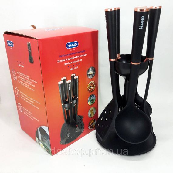 Кухонне приладдя з тефлоновим покриттям, Пристосування для кухні, Набір ополоників для кухні LZ-29 | Зображення 4