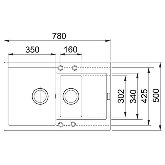 Кухонні мийки Franke Maris MRG 651-78 /114.0381.015/ Фраграніт/дві чаші/Словаччина/Онікс (114.0381.015) | Зображення 1
