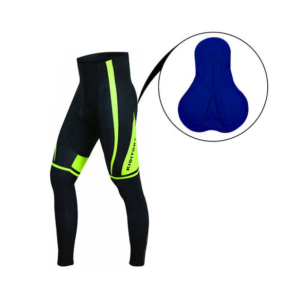 Мужской велокостюм KIDITO KM-CT-18 Skeleton Green 5XL кофта с длинным рукавом + штаны для велосипедистов | Зображення 4