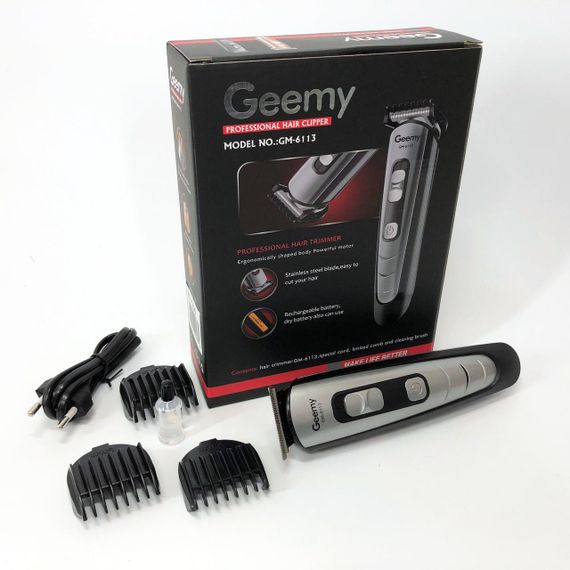 Тример для бороди Gemei GM-6113, Машинка для EV-608 стрижки чоловіча | Зображення 4