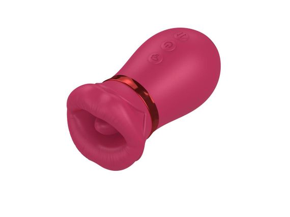 Вакуумний стимулятор з язичком - Air Tongue 360 Vibe Pink Sex Aura | Зображення 1