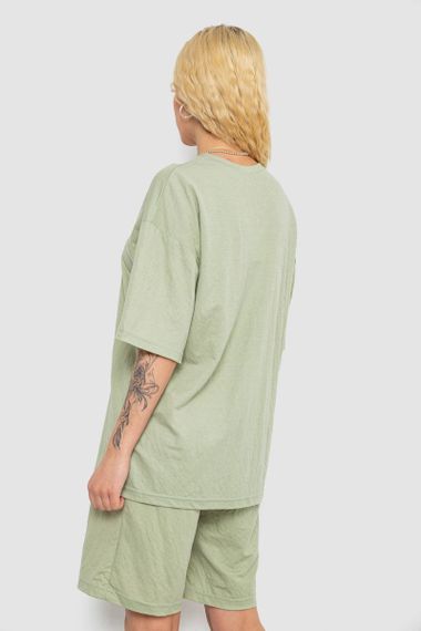 Костюм жіночий повсякденний, колір оливковий, 238R1615 | Зображення 3