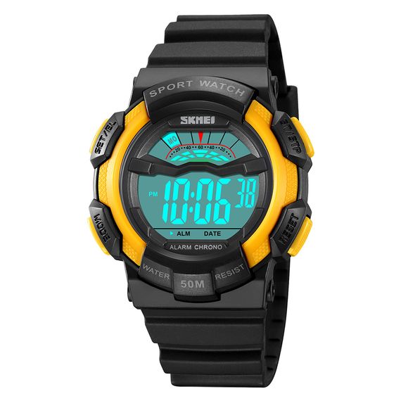 Чоловічий годинник Skmei 2153BKYL Black-Yellow | Зображення 1