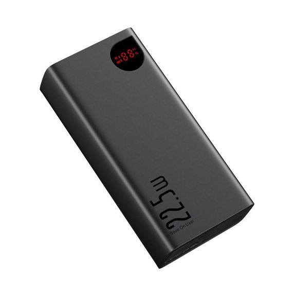 Універсальна Мобільна Батарея Power Bank Baseus Adaman Digital Display Fast Charge 22.5W 40000 mAh | Зображення 1