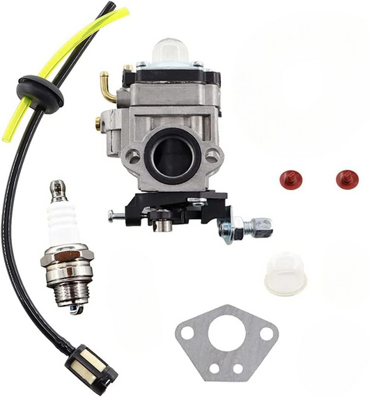 Карбюратор для Parkside PBK 4 A1, Florabest FBS 43 A1, з фільтром і шлангом, набір 4-в-1