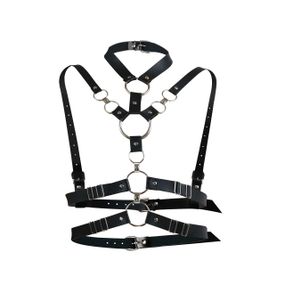 Сексуальна портупея жіноча Art of Sex - Roxi, розмір XS-2XL, колір чорний Sex Aura
