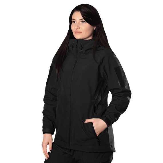 Жіноча куртка Stalker SoftShell Чорна (7442), XS