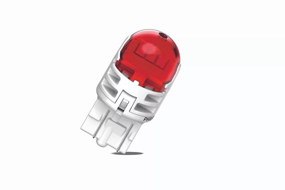 Комплект светодиодных ламп Philips 11066RU60X2 W21/5W LED Ultinon Pro6000 SI 12V 2.5/0.5 W3x16q RED | Зображення 1
