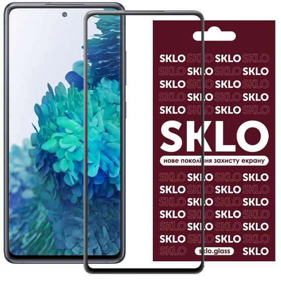 Защитное стекло SKLO 3D для Samsung Galaxy S24 FE Черный