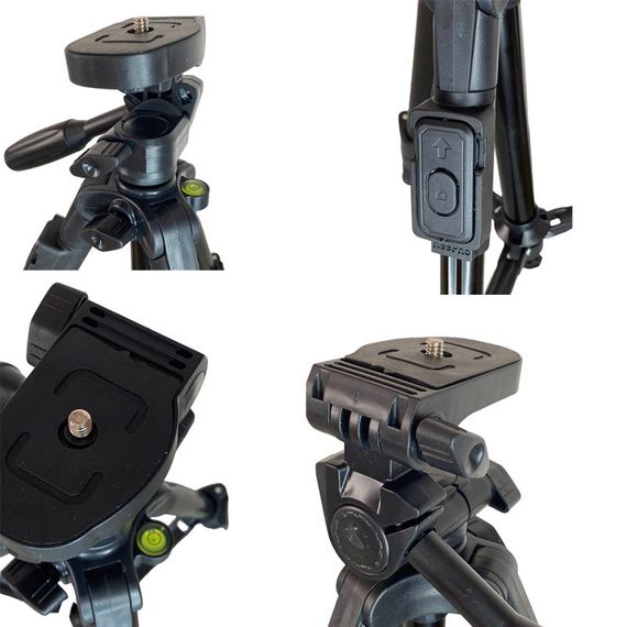 Штатив NeePho NP-3160S для съемки 30-68.5см с держателем+пульт Black | Зображення 3