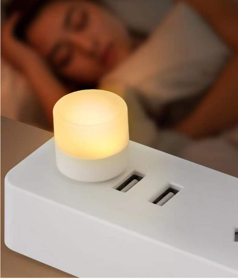 Портативна USB LED лампа світильник компактний ліхтарик холодне біле світло | Зображення 3