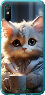 Чохол на Xiaomi Redmi 9A Білий кіт "5646u-2034-2448"