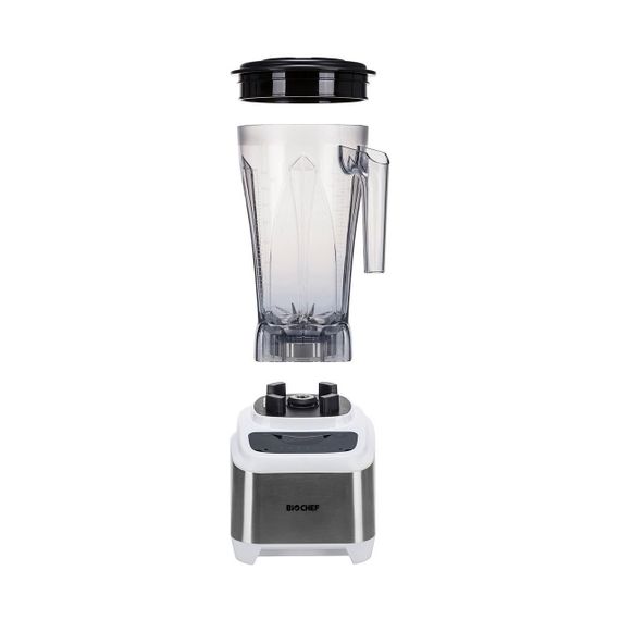 Блендер профессиональный BioChef Atlas Power Blender (Stainless Steel) - самый бесшумный супер блендер, белый | Зображення 1