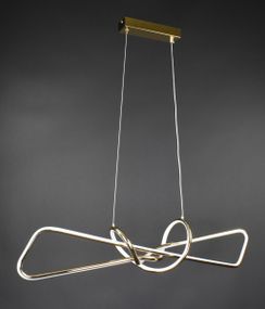 Люстра світлодіодна підвісна LED світильник для квартири на стелю лед 27480 Золото 25-150х15х85 см.