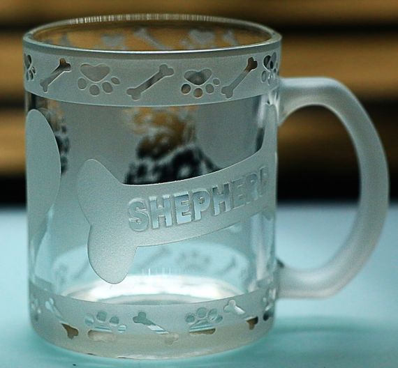 Скляна чашка кружка 320 мл  з гравіюванням Німецька Вівчарка подарунок для власника собаки або поціновувача породи | Зображення 5