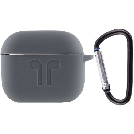 Силиконовый футляр для наушников AirPods 3 Серый / Dark Gray