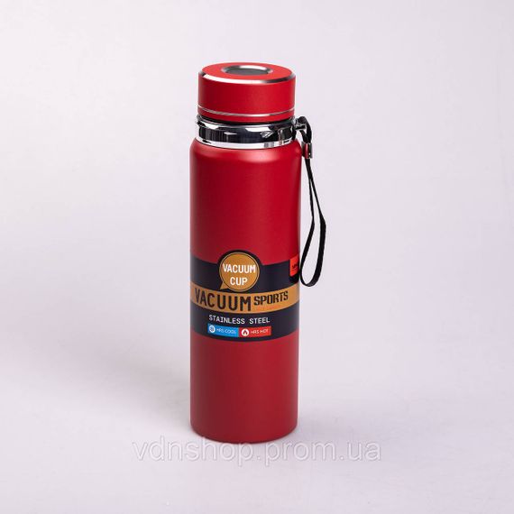 Термос Vacuum Sports з датчиком температури 1 л червоний HP-14-30R | Зображення 1