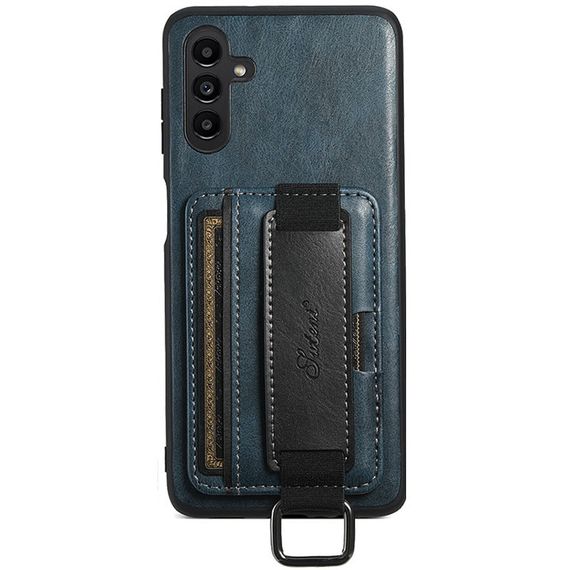 Шкіряний чохол Wallet case and straps для Samsung Galaxy A24 4G Синій / Blue