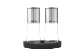 Набор мельниц для перца и специй Vinzer 50190, 2 шт, с силиконовой подставкой