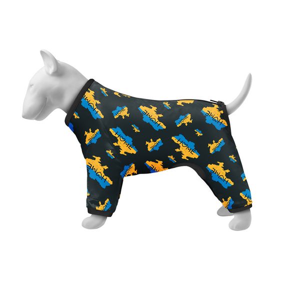 Вітровка для собак WAUDOG Clothes, малюнок "Дім", M45, В 55-60 см, С 37-40 см