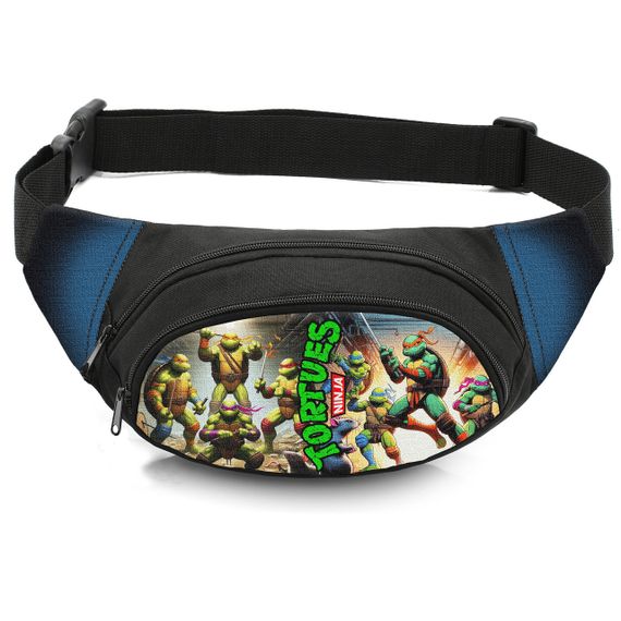 Сумка-бананка дитяча з принтом Черепашки-ніндзя поясна сумка для хлопчика (4685)