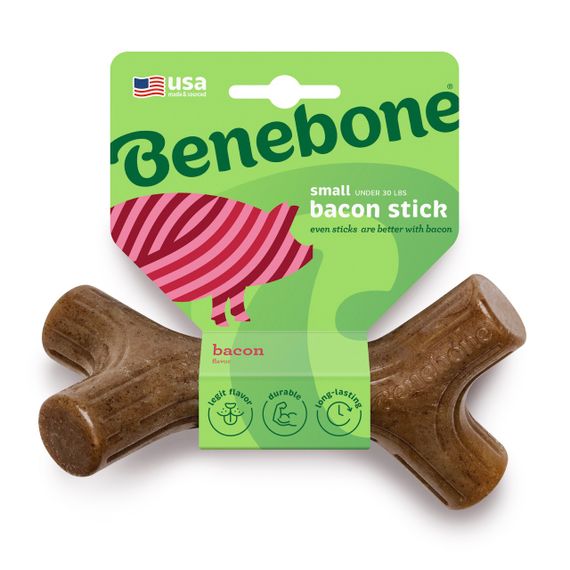 Іграшка для собак зі смаком бекону Benebone Bacon Stick, 14 см | Зображення 1