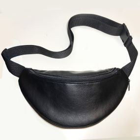 Сумка-бананка з розширювачем з еко-шкіри 32×16×7.5 см сумка через плече або поясна сумка чоловіча/жіноча(02912)