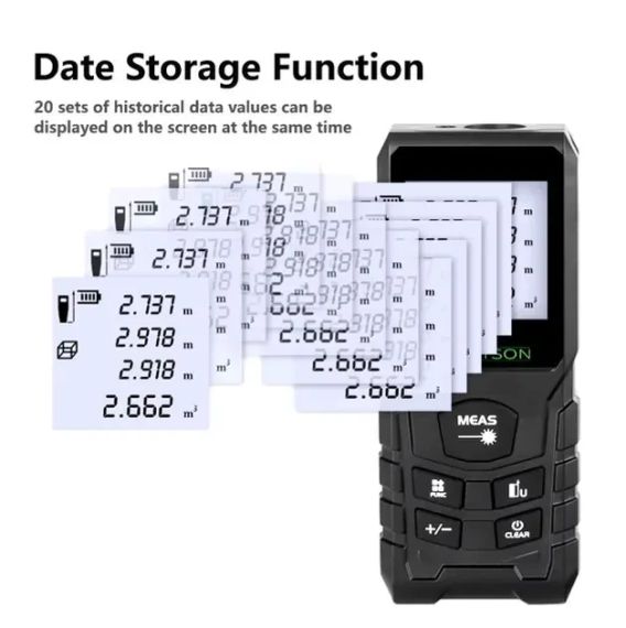 Цифровий лазерний далекомір рулетка HAUPTSON 70 метрів | Зображення 3