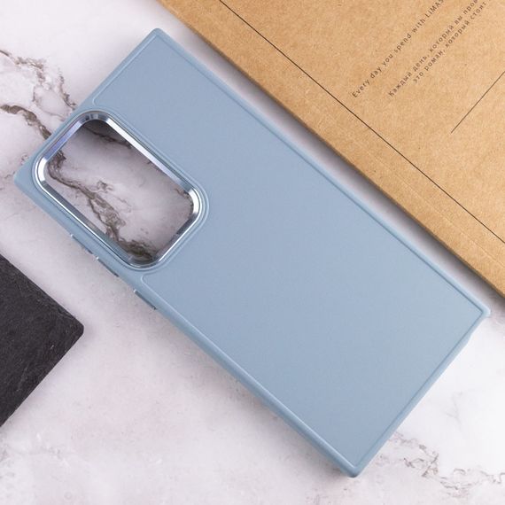 TPU чохол Bonbon Metal Style для Samsung Galaxy S24 Ultra Блакитний / Mist blue | Зображення 3