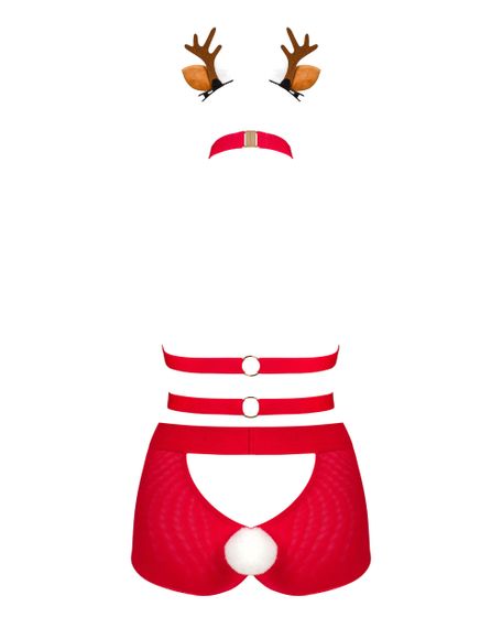 Різдвяний костюм Obsessive Ms Reindy Червоний XS/S | Зображення 7