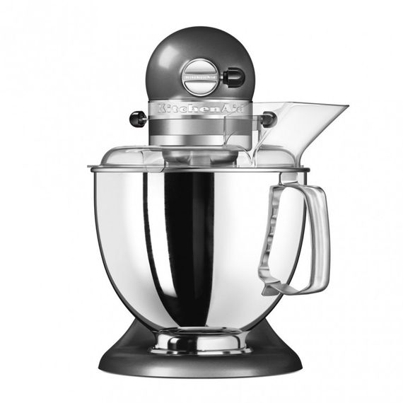 Миксер планетарный KitchenAid 5KSM150PSEMS ARTISAN , 4.83 л, серебряный медальон | Зображення 1