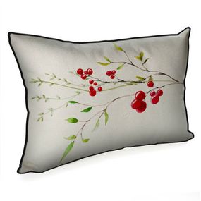 Подушка интерьерная с мешковины Калина 45x32 см (43PHB_23NY010)